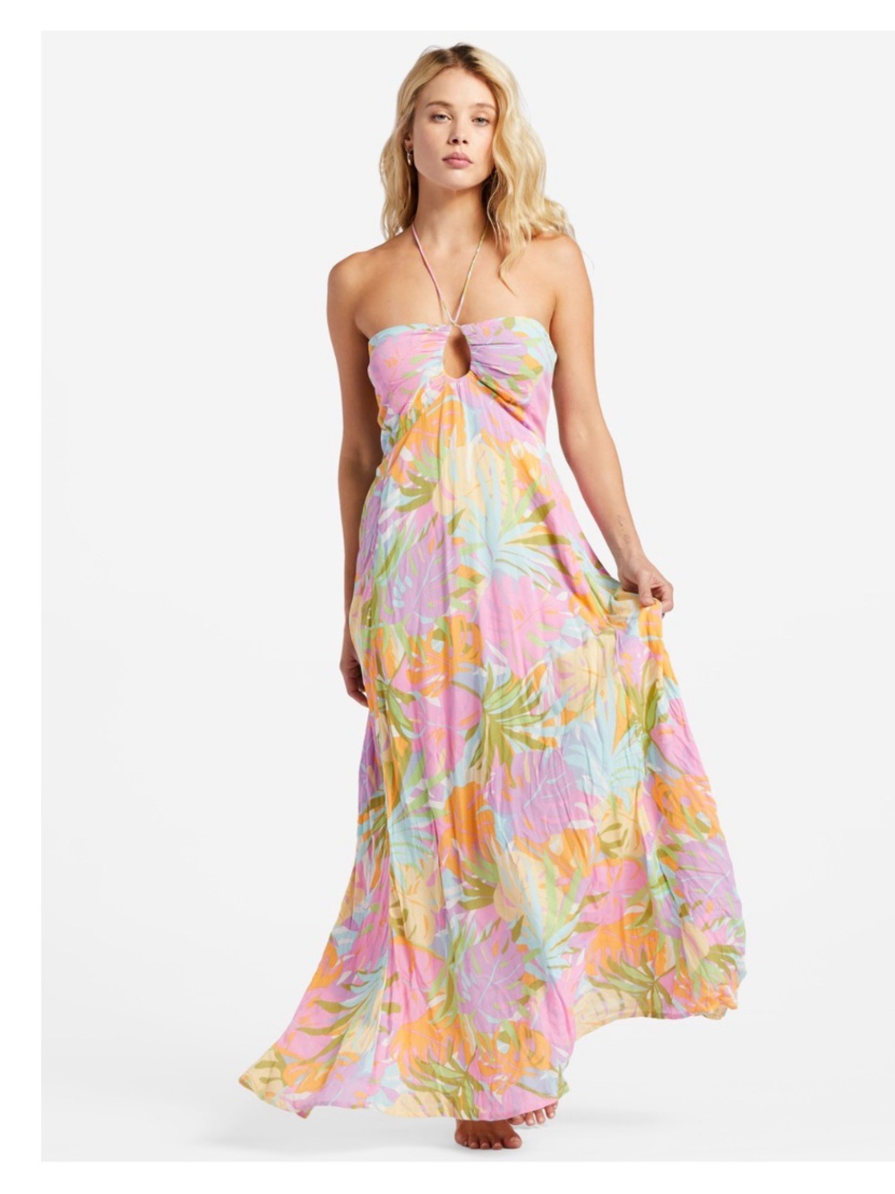 Billabong Pastel Floral So Groovy dress NWOT
